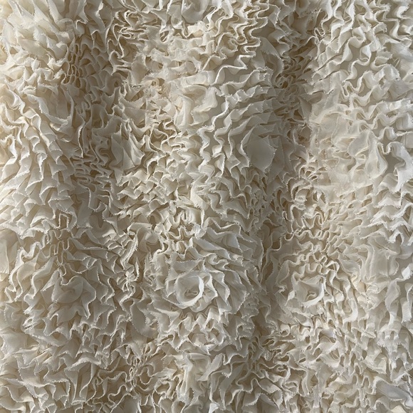 Cream colored strapless mini dress great for Spring Fling or Homecoming Dance - Picture 3 of 5